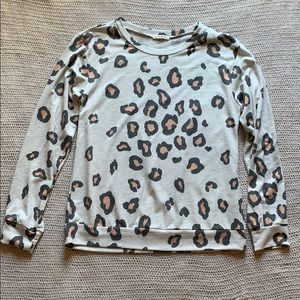 Boutique Animal Print Long Sleeve Tee